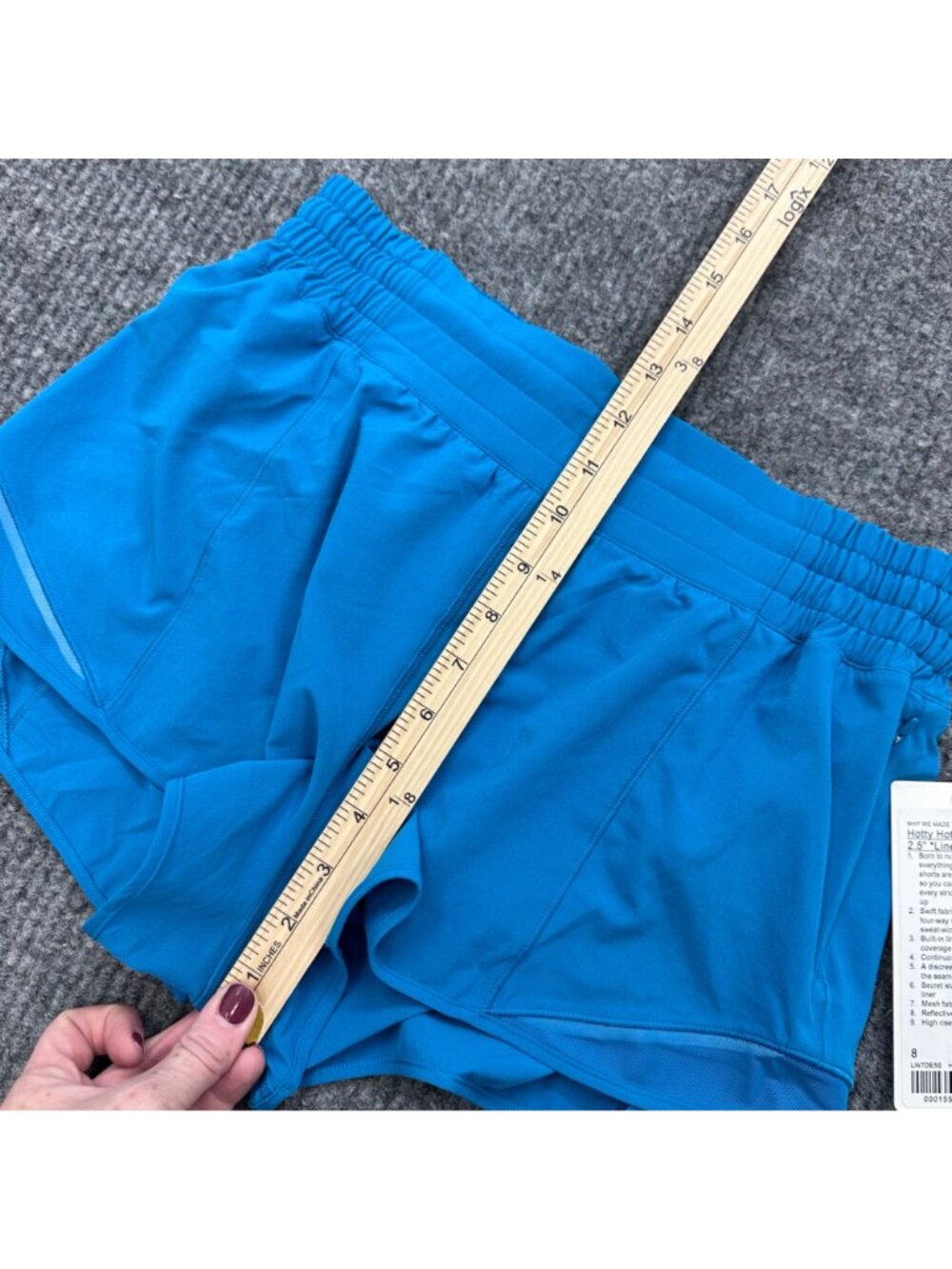 Lululemon Hotty Hot 2.5" HWIB Lined Running Shorts LW7DE5S Womens size 8 NEW - Picture 7 of 7